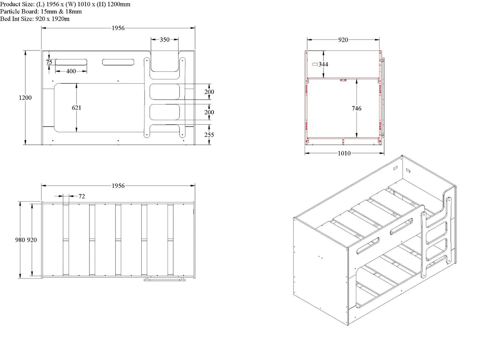 AstroSphere Bunk Bed
