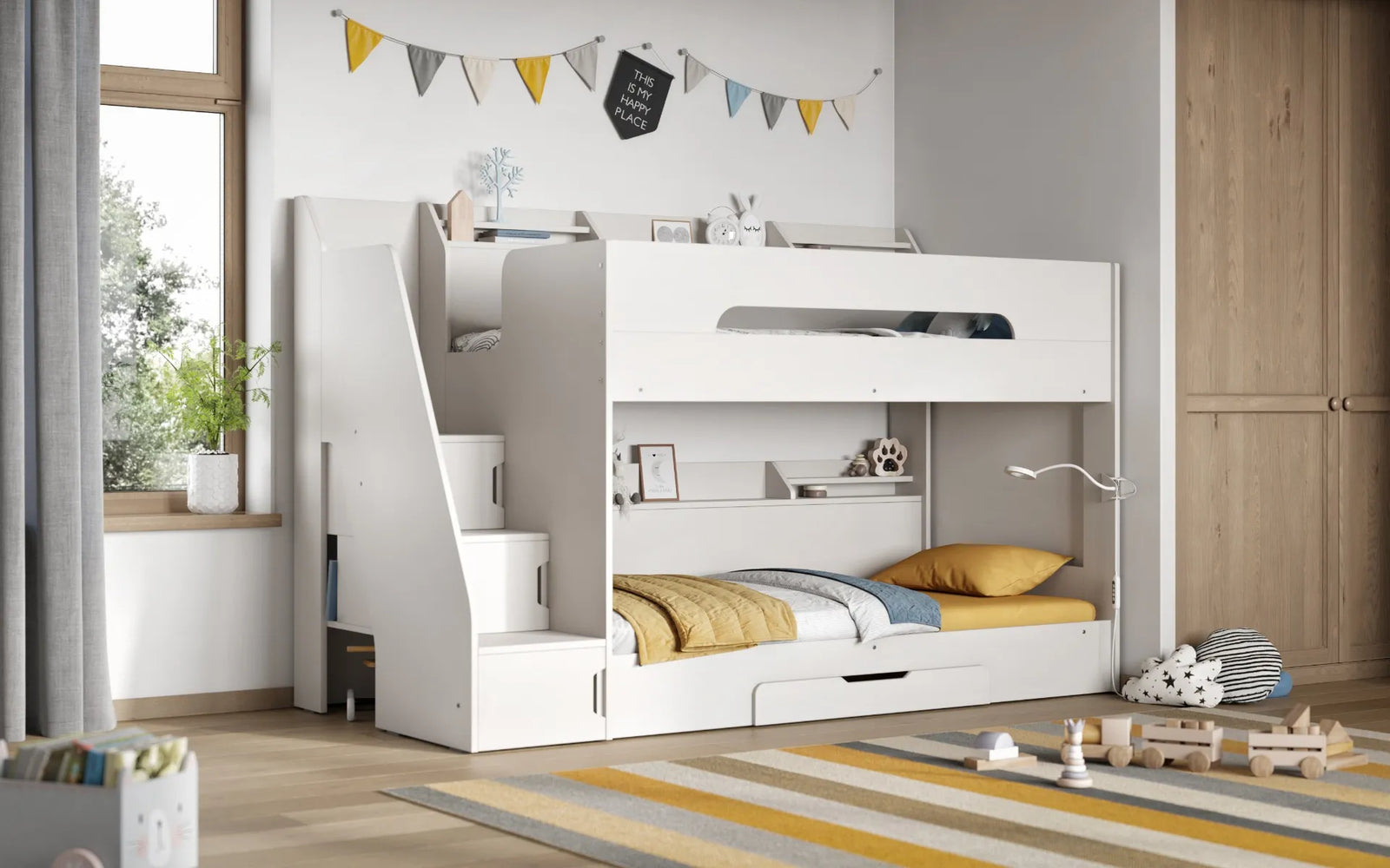 Smart Staircase Bunk Bed With Storage