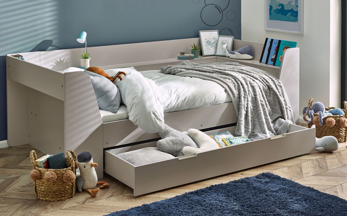 Cadenza Wooden Storage Day Bed - 3ft Single