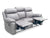 Recliner Sofa Suede Leather fabric