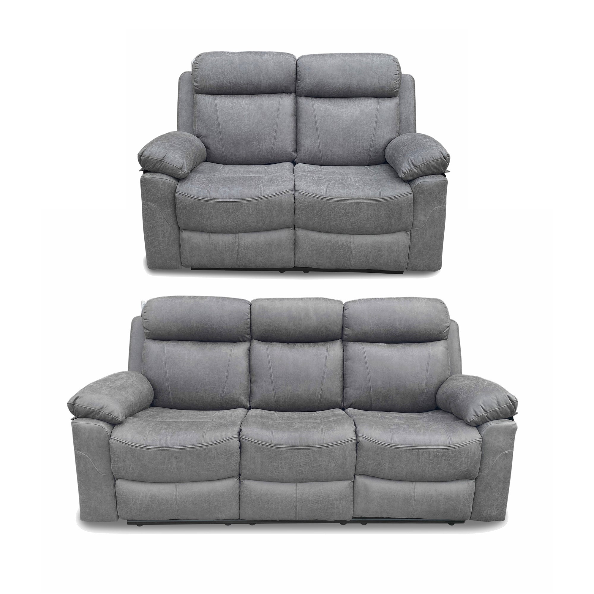 Recliner Sofa Suede Leather fabric