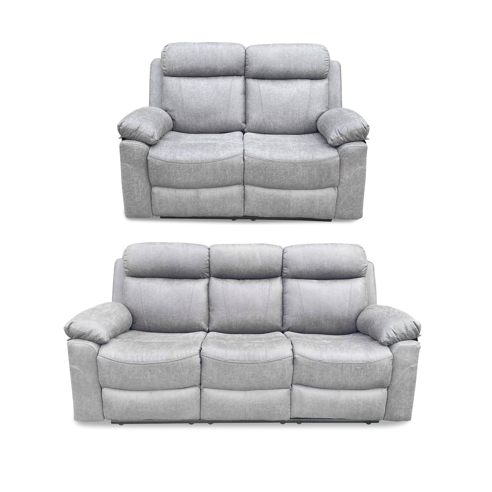 Recliner Sofa Suede Leather fabric