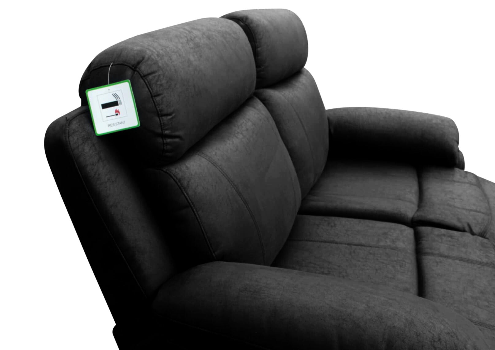 Recliner Sofa Suede Leather fabric