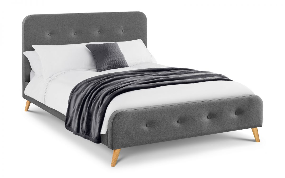 Amara Curved Retro Fabric Bed