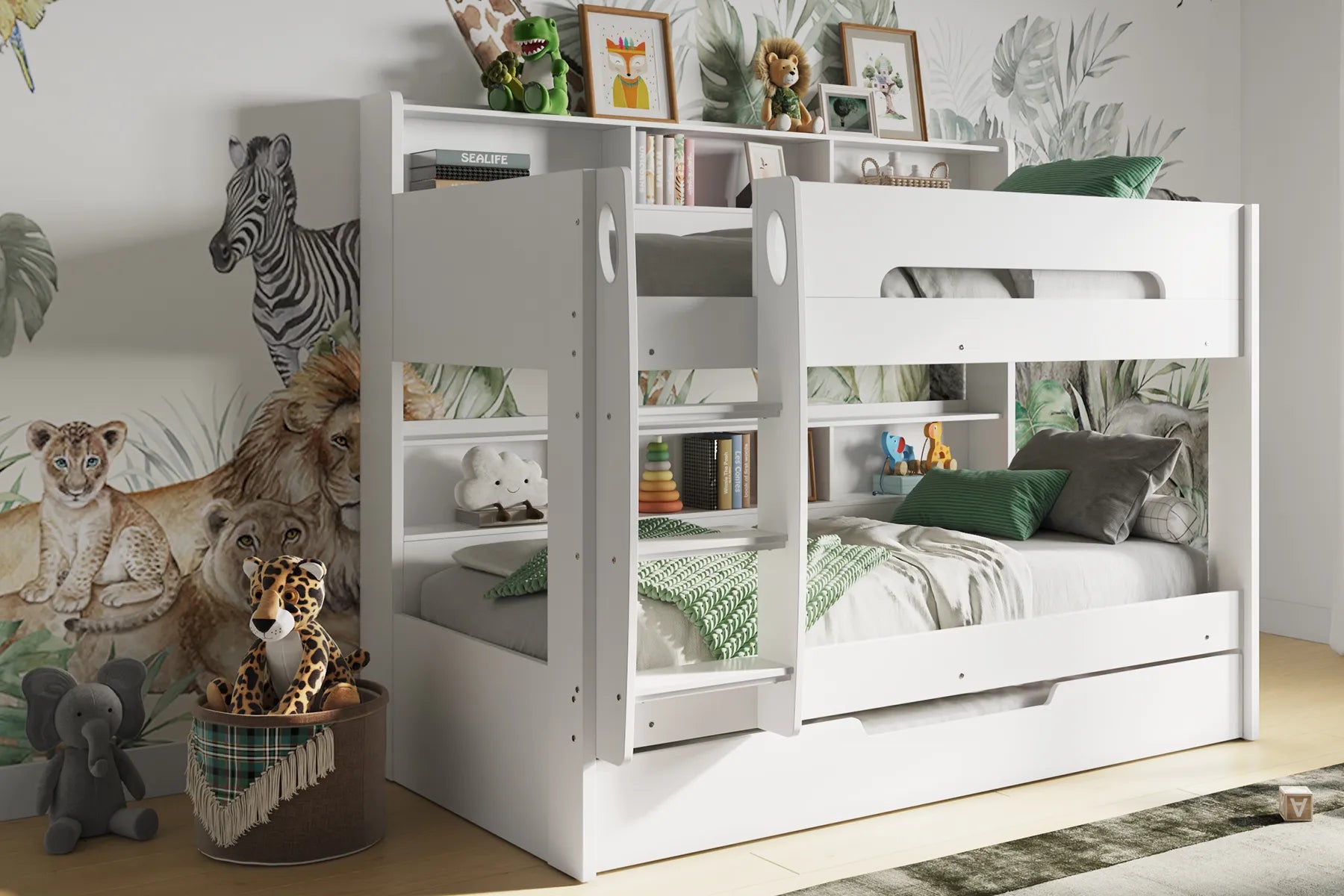 Illustrious Bunk Bed White With Optional Trundle