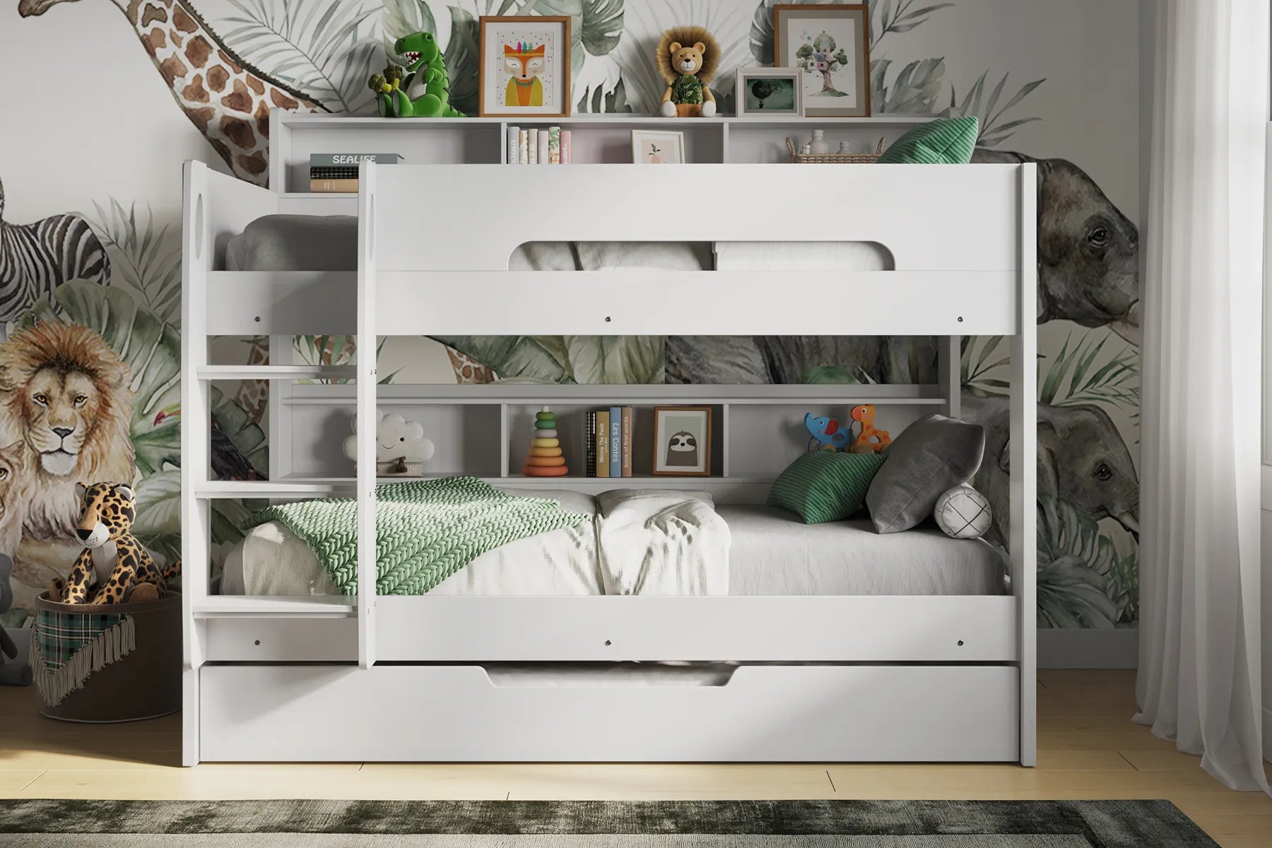 Illustrious Bunk Bed White With Optional Trundle