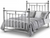 Evelyn Chrome Metal Bed