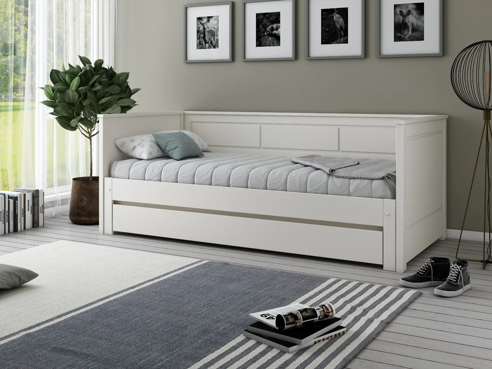 Elara Wooden Guest Bed