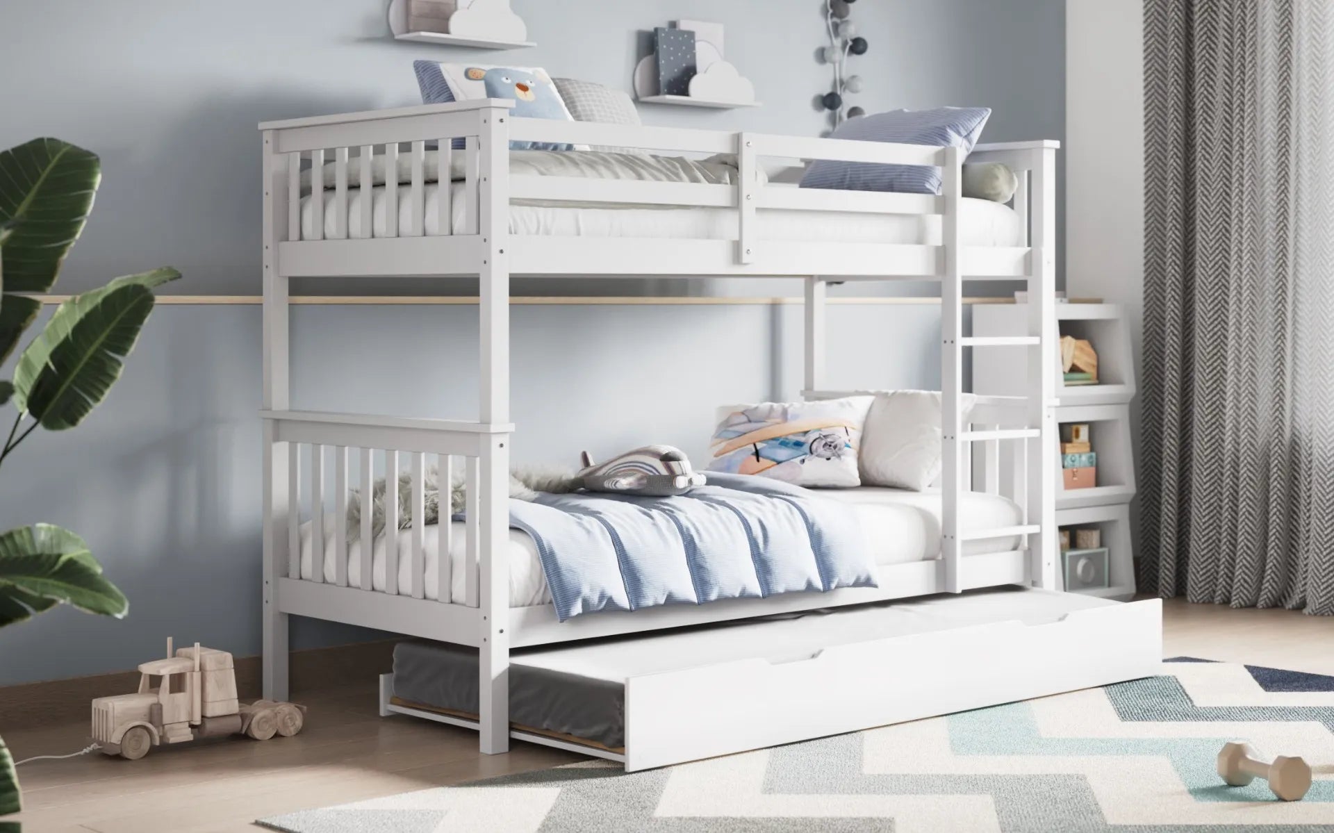 Zenith Trundle Bunk Bed