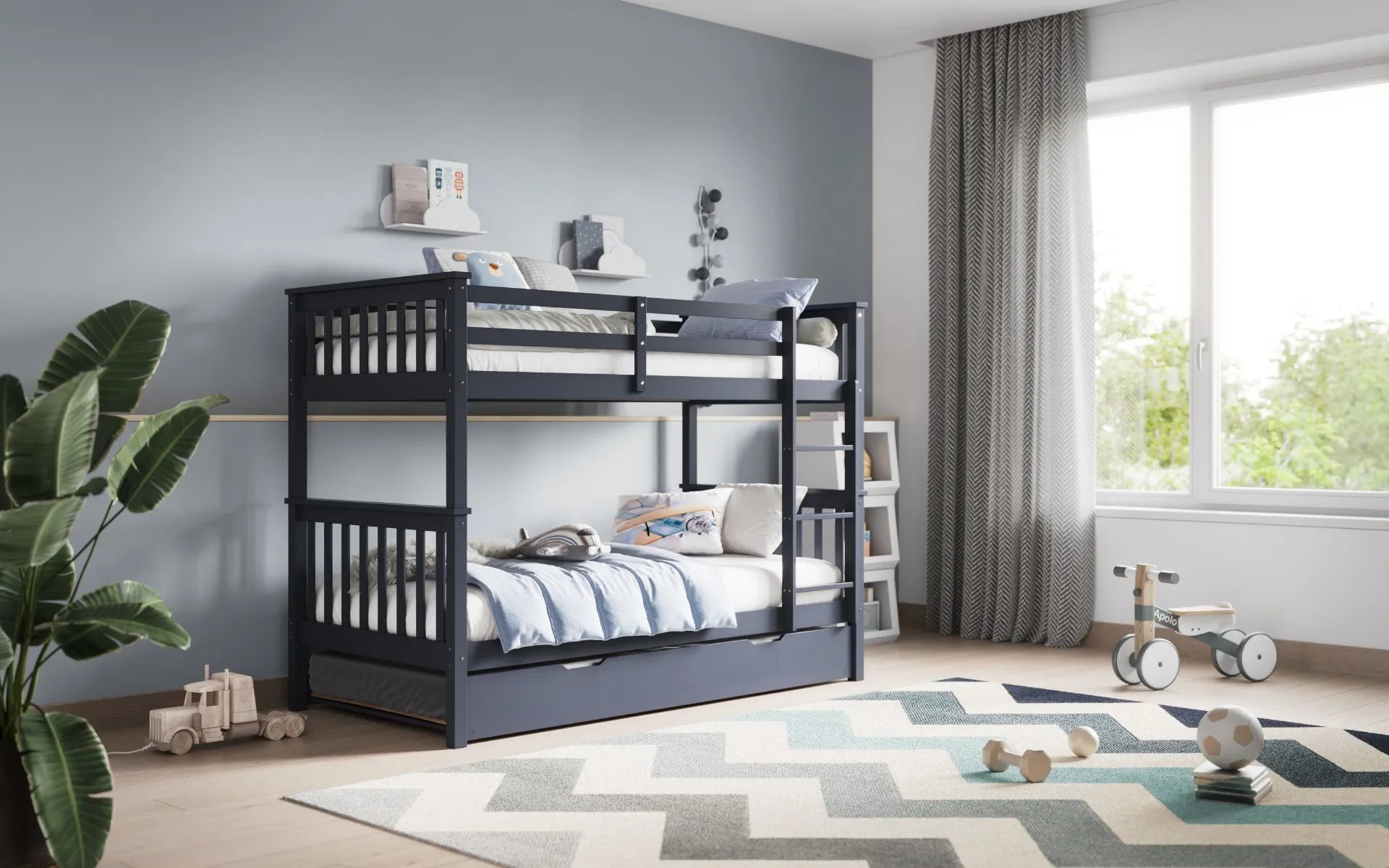 Zenith Trundle Bunk Bed