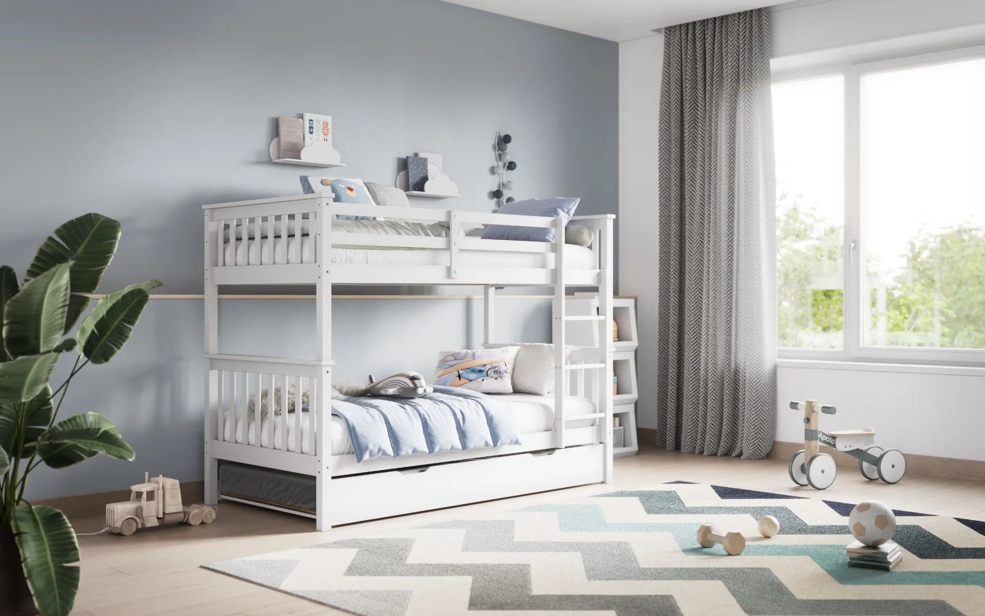 Zenith Trundle Bunk Bed