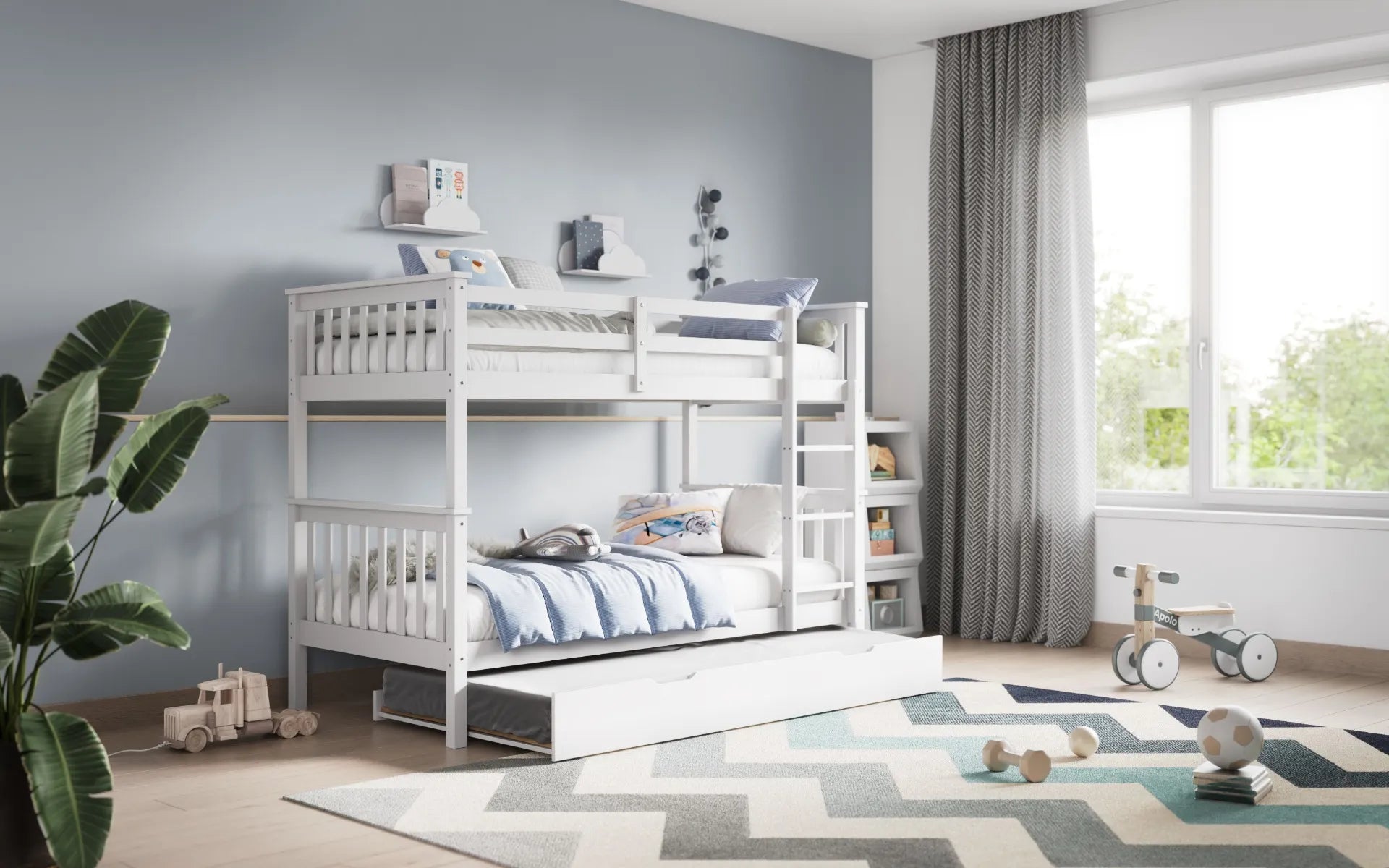 Zenith Trundle Bunk Bed