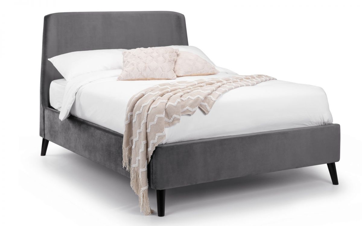 Fable Curved Velvet Bed