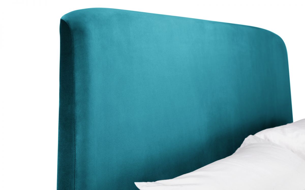 Fable Curved Velvet Bed