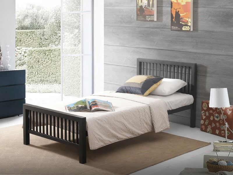 Monarch Black Metal Bed