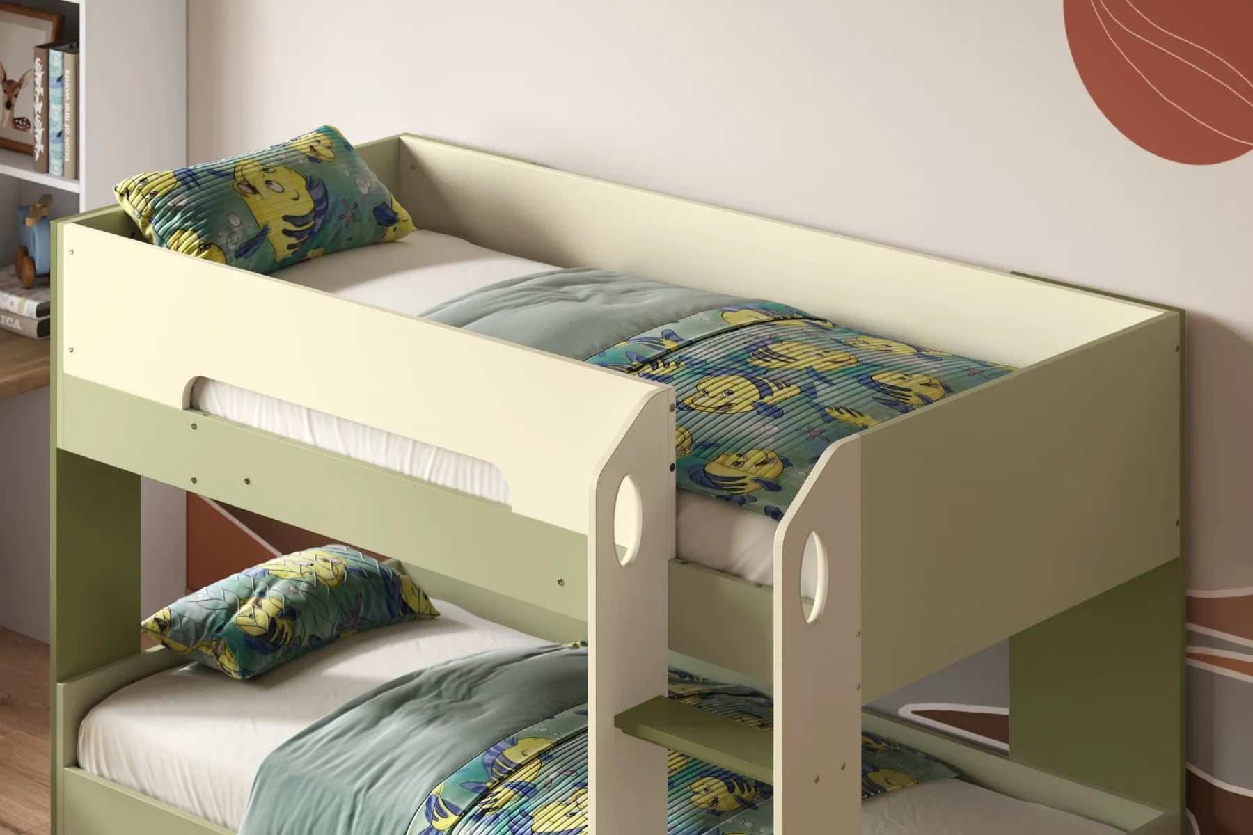 Green Marvel Mini Bunk Bed