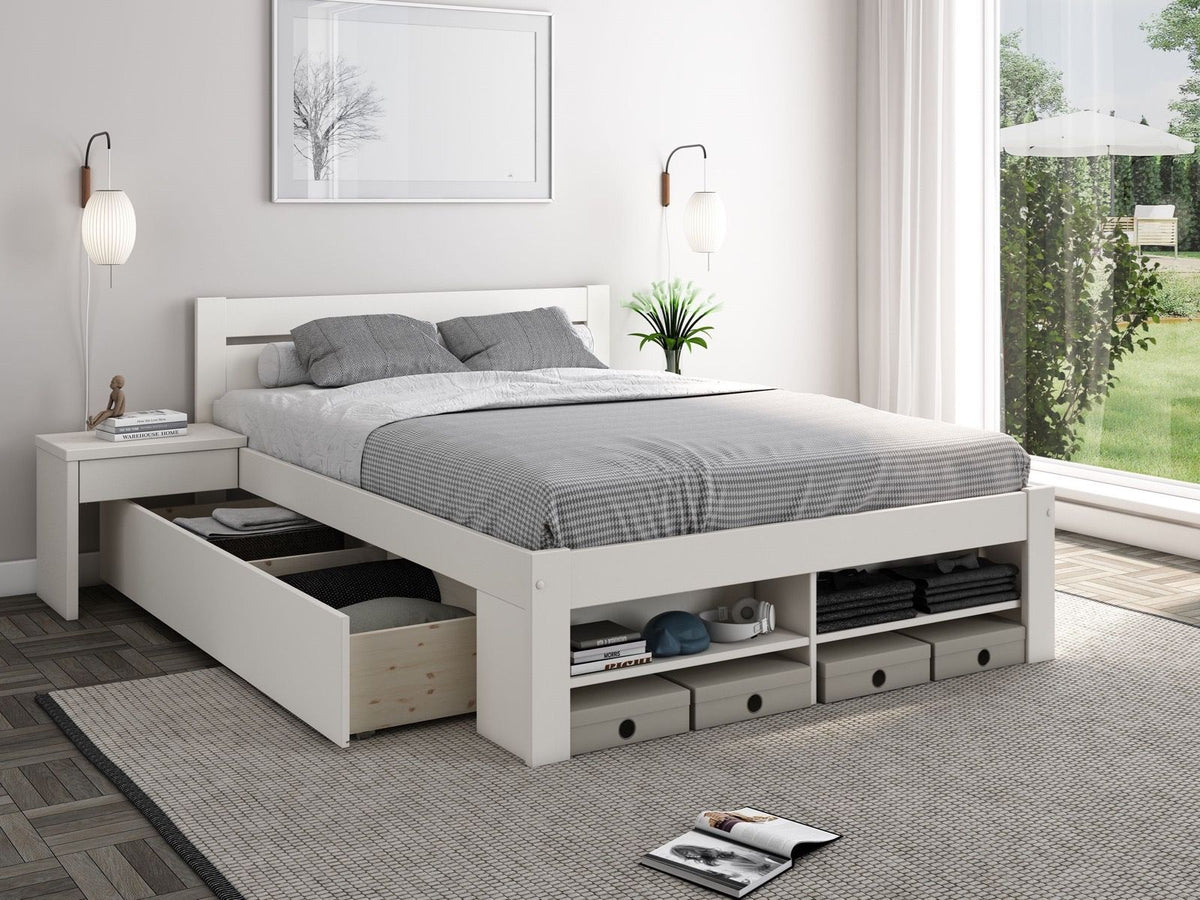 Paris Storage Bed White