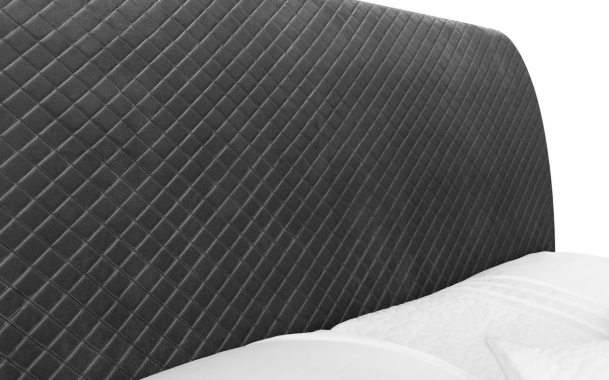 Sullivan Diamond Quilted Velvet Bed