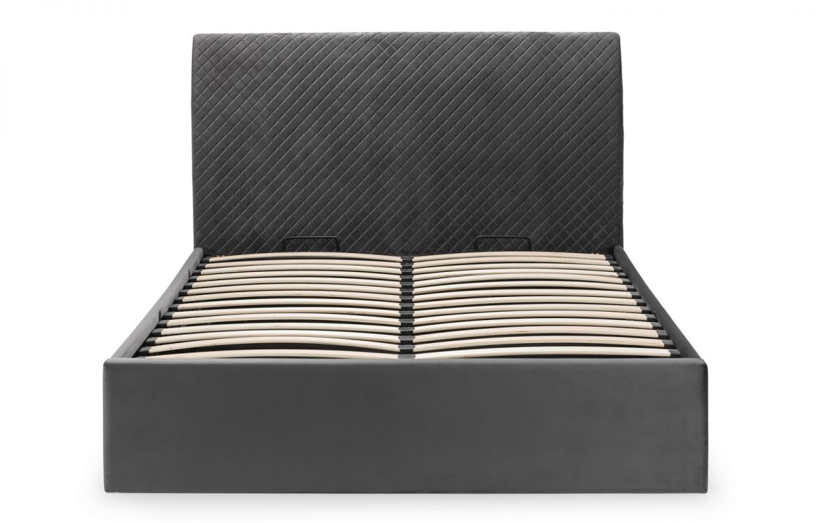 Sullivan Diamond Quilted Velvet Ottoman Bed