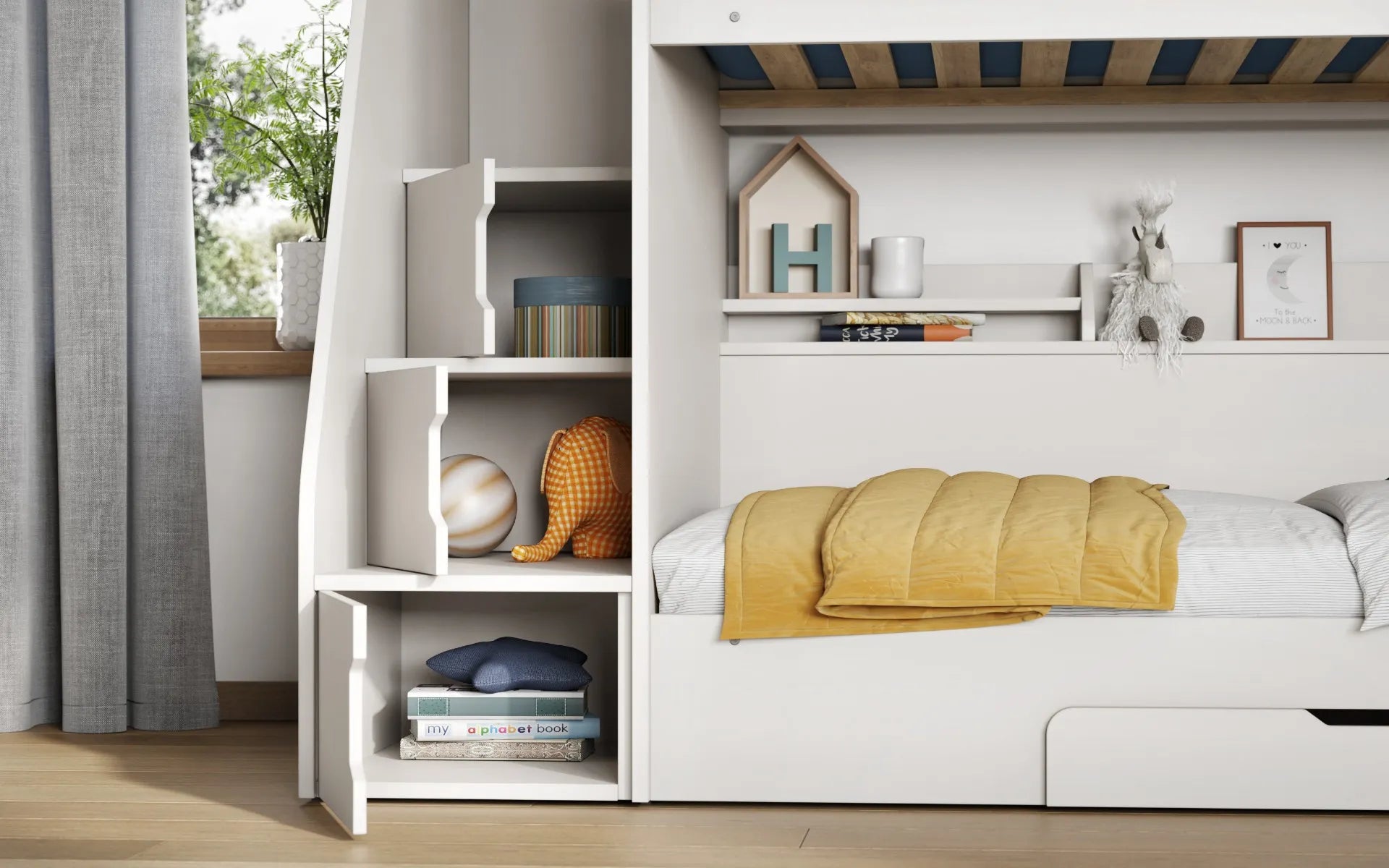 Smart Staircase Bunk Bed With Storage