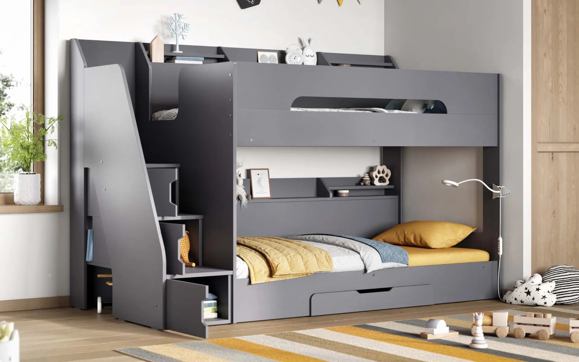 Smart Staircase Bunk Bed With Storage