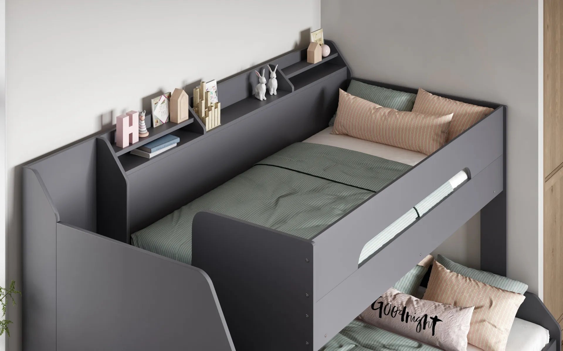 Smart Staircase Triple Bunk Bed with Storage