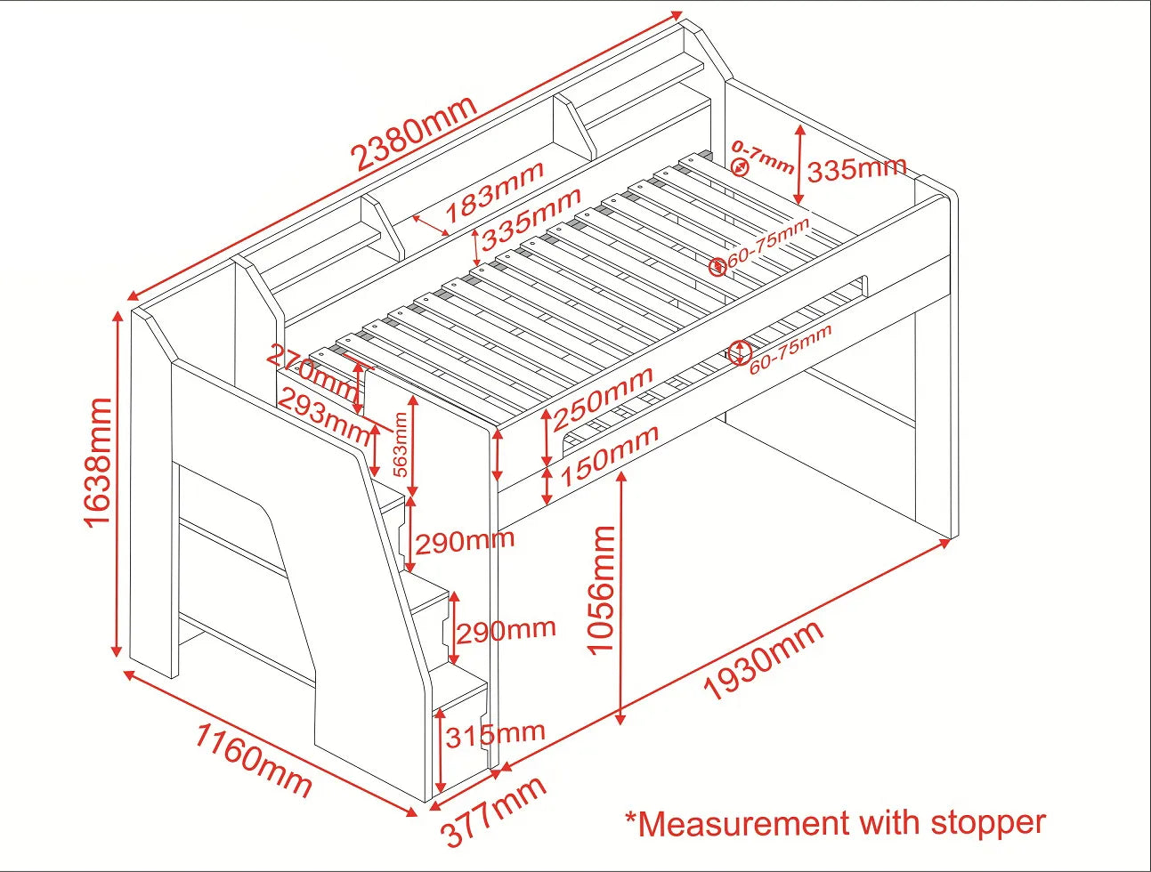 Stepwise High Sleeper Storage Station