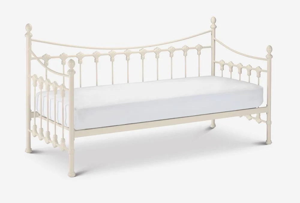 Valari Metal Stone White Day Bed