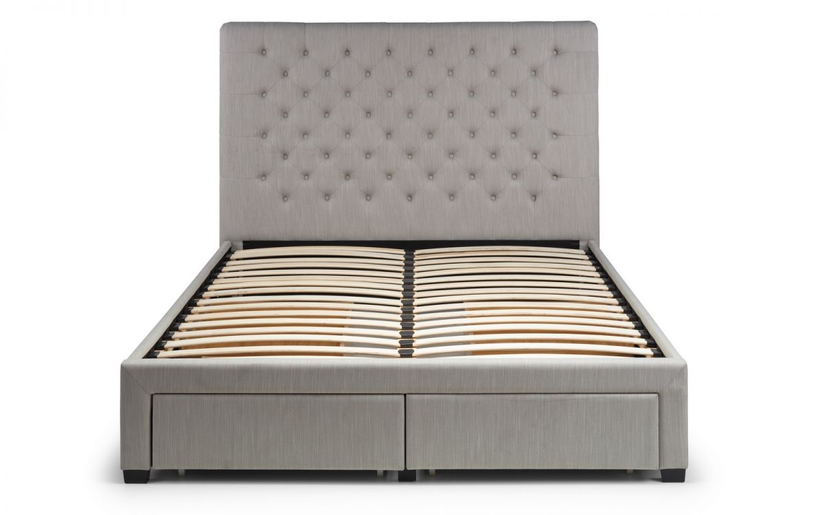 Winsome Deep Buttoned 4 Drawer Bed