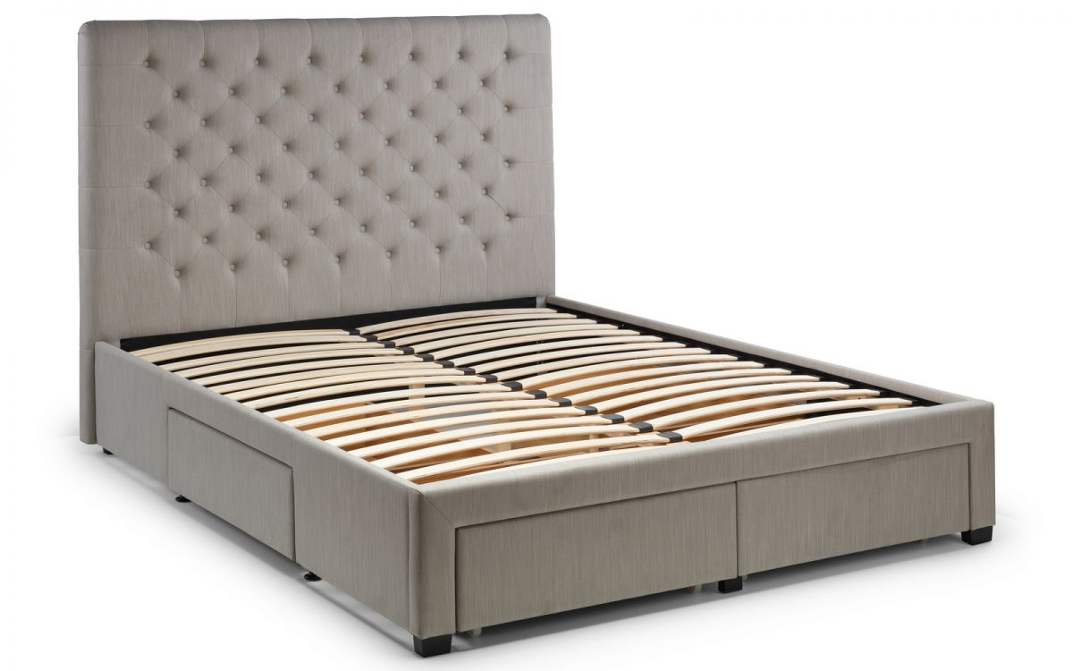 Winsome Deep Buttoned 4 Drawer Bed