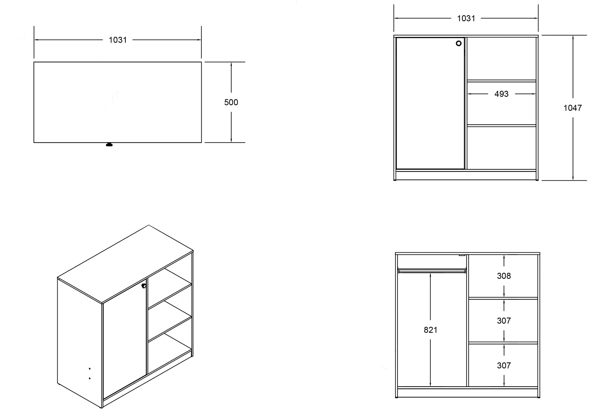 Warlock Junior Mid High Sleeper Storage Station